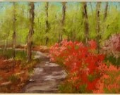 Pretty In Pink Pastel Landscape