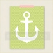 Anchor Art Print - Studio Art - Nursery or Kid Room - Home or Office Wall Print Poster