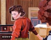 Large art print Twin Peaks David Lynch - Audrey's dance, large size, 11" x 14" or A3, with Epson Pigment ink