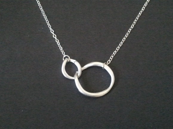 Mother's day SALE - Infinity love circle pendant Necklace, charm, pendant, lariat, wedding, necklace,