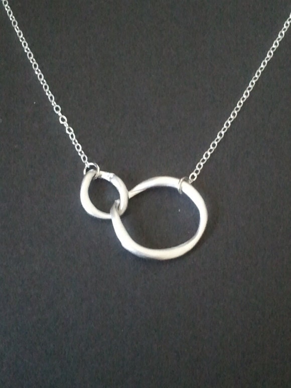 Mother's day SALE - Infinity love circle pendant Necklace, charm, pendant, lariat, wedding, necklace,