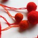 Fringe Necklace, Fiber art and Felt necklace, Neon colors necklace, Neon colors, Neon pink, neon red, Orange, Hippie, Unique, Boho