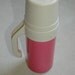 Barbie Pink Thermos Camping Hiking Picnic BEVERAGE Thermos Vintage made in USA  1 quart metal