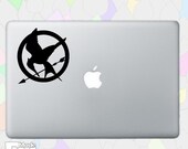 hunger games mockingjay gold bird   - vinyl decal sticker  for macbook pro air 11'' 13'' 15'' 17''