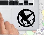Hunger Games Mockingjay Inspired palm rest   - vinyl decal sticker  for macbook pro air 11'' 13'' 15'' 17''