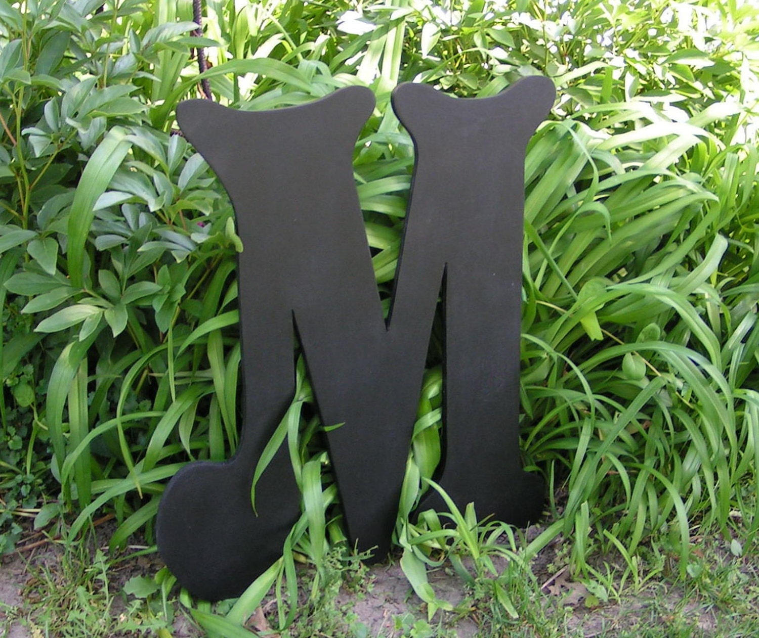Black 2 foot tall letter.  Many Colors Available.  Wedding Letter Wall Letter