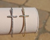 Side Cross Bracelet SIlver