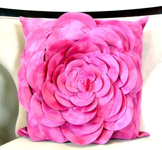 Pink Designer Vintage velvet pillow cover accent pillow 18x18 inches