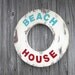 Beach House Sign Wood Lake House Decor Coastal Decor Red White Blue