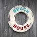 Beach House Sign Wood Lake House Decor Coastal Decor Red White Blue