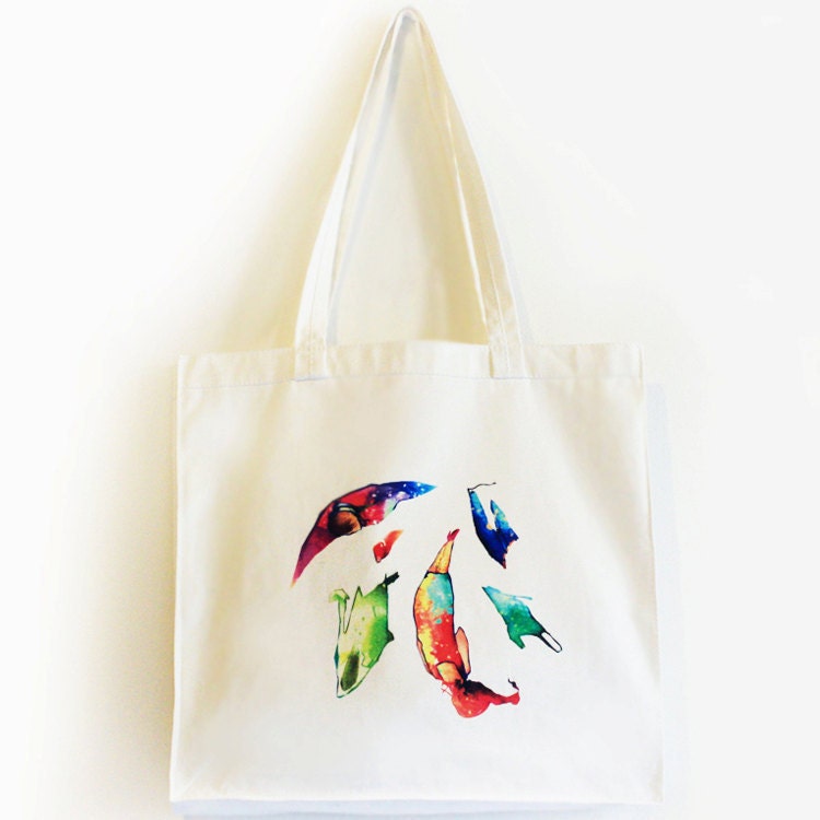 Custom Tote Bag Cotton White BLOWING FASHION