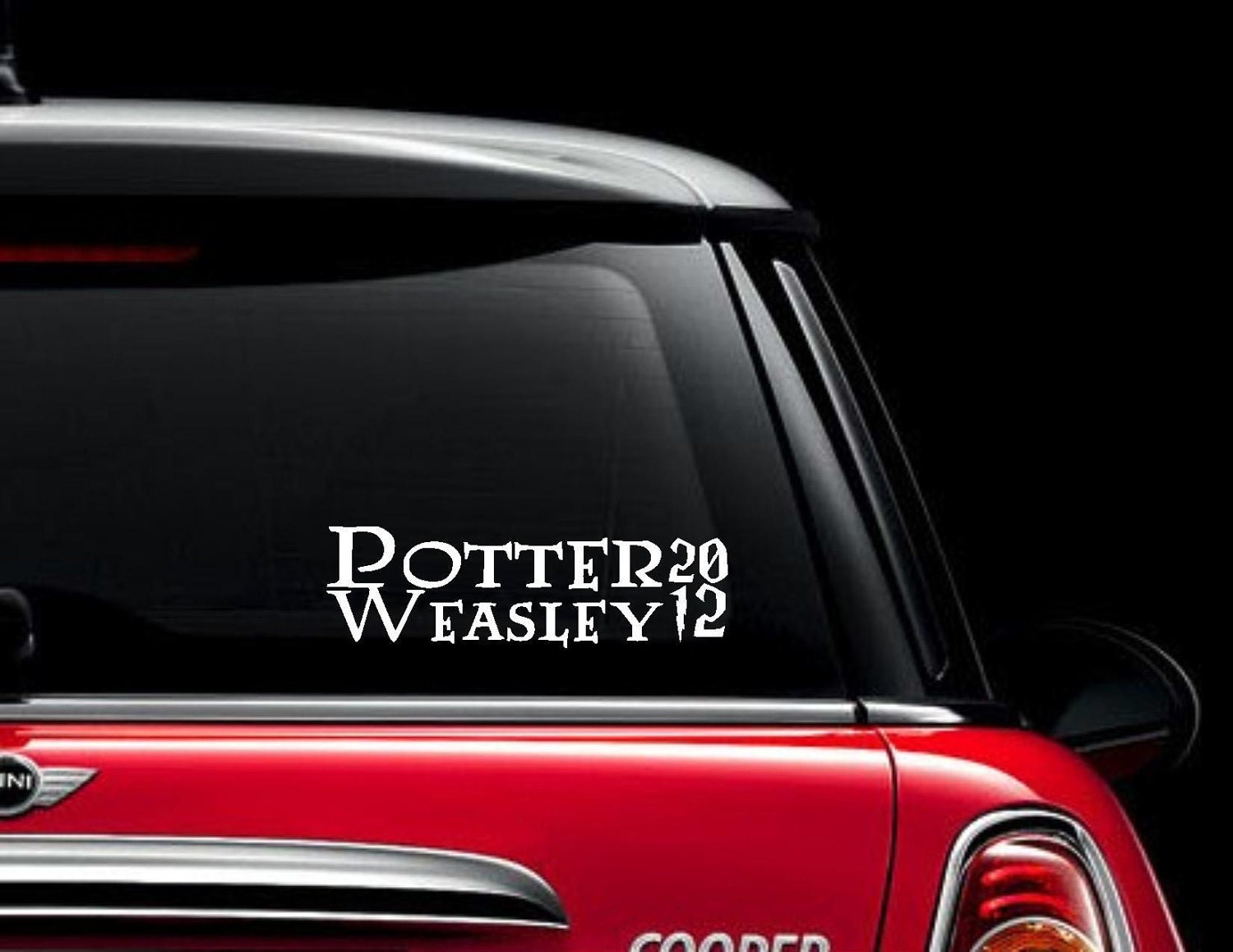 Potter - Weasley 2012 Presidential Car Window Decal / Sticker