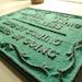 Coming & Going Distressed Cast Iron Sign