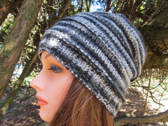 Cloche Hand Knit Hat - Cloche Hat for Men and Women