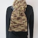 Unisex Beige, Brown Infinity Scarf/Cowl
