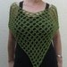 Light Green Summer and Spring Poncho, Crochet Green Poncho, Green Shawl