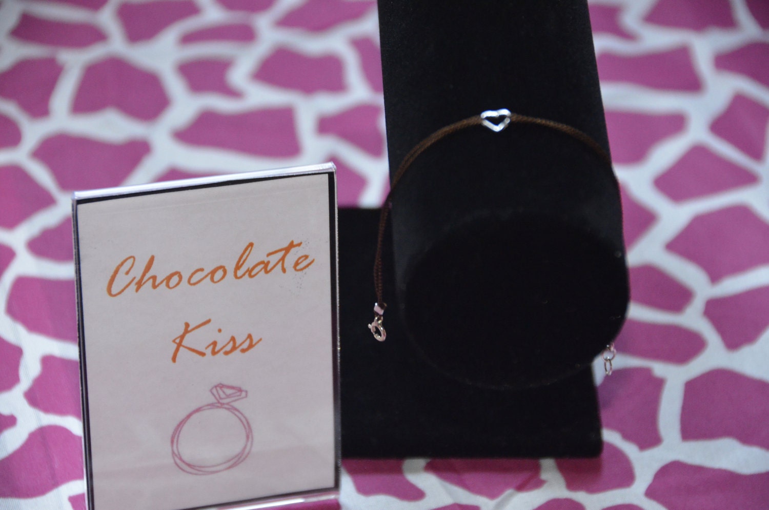 CHOCOLATE KISS - The Original Mrs. Why Knot Bracelet -  Free Ship to usa