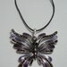Rhinestone & Enamel Butterfly Pendant