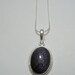 Blue Sandstone Pendant Necklace - Blue Sun Stone