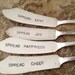 Spread Laughter  vintage silverware hand stamped cheese spreader, butter knife