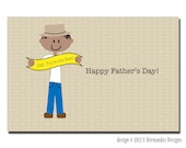 Custom Father's Day Card with little boy - Printable