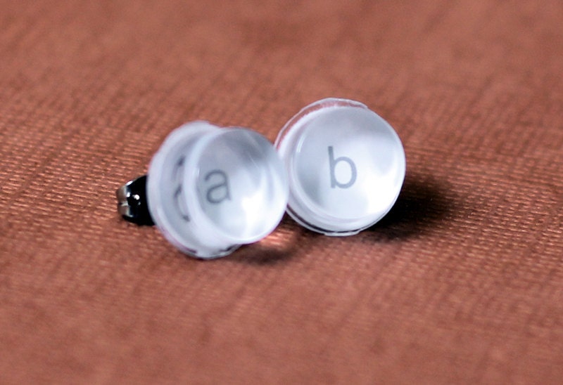 Wii Classic A & B Button Earrings