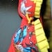 EXTRA MARVEL-OUS: Red Bra with Marvel Comics Fabric and Yellow Ruffles