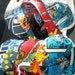 EXTRA MARVEL-OUS: Red Bra with Marvel Comics Fabric and Yellow Ruffles