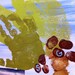 Father's Day Handprint / Footprint Beach and Palm Trees Picture Frame - Custom, Personalized, DIY Hand Painted Art