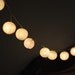 20 x white color cotton ball Bali string light patio outdoor decoration deco room bedroom wedding patio party Beach balcony