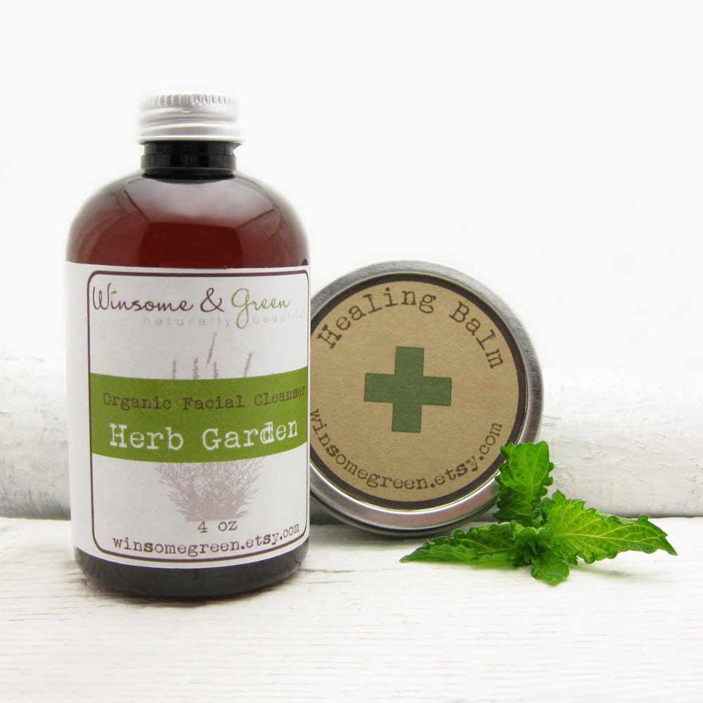 Travel Ready & Camping Friendly Antiseptic Duo - Facial Wash and Herbal Healing Balm - WinsomeGreen