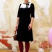 Dress "Natalie", black-cremewhite