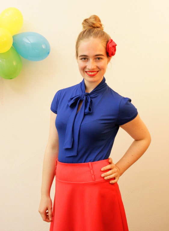 In many different colours: Jersey shirt "Stella", ink-blue