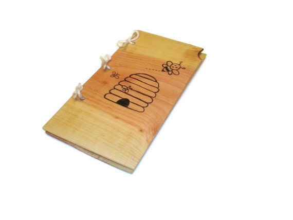 Honey Do List or To Do List Notebook - Journal Wood Burnt - Custom Cover Work