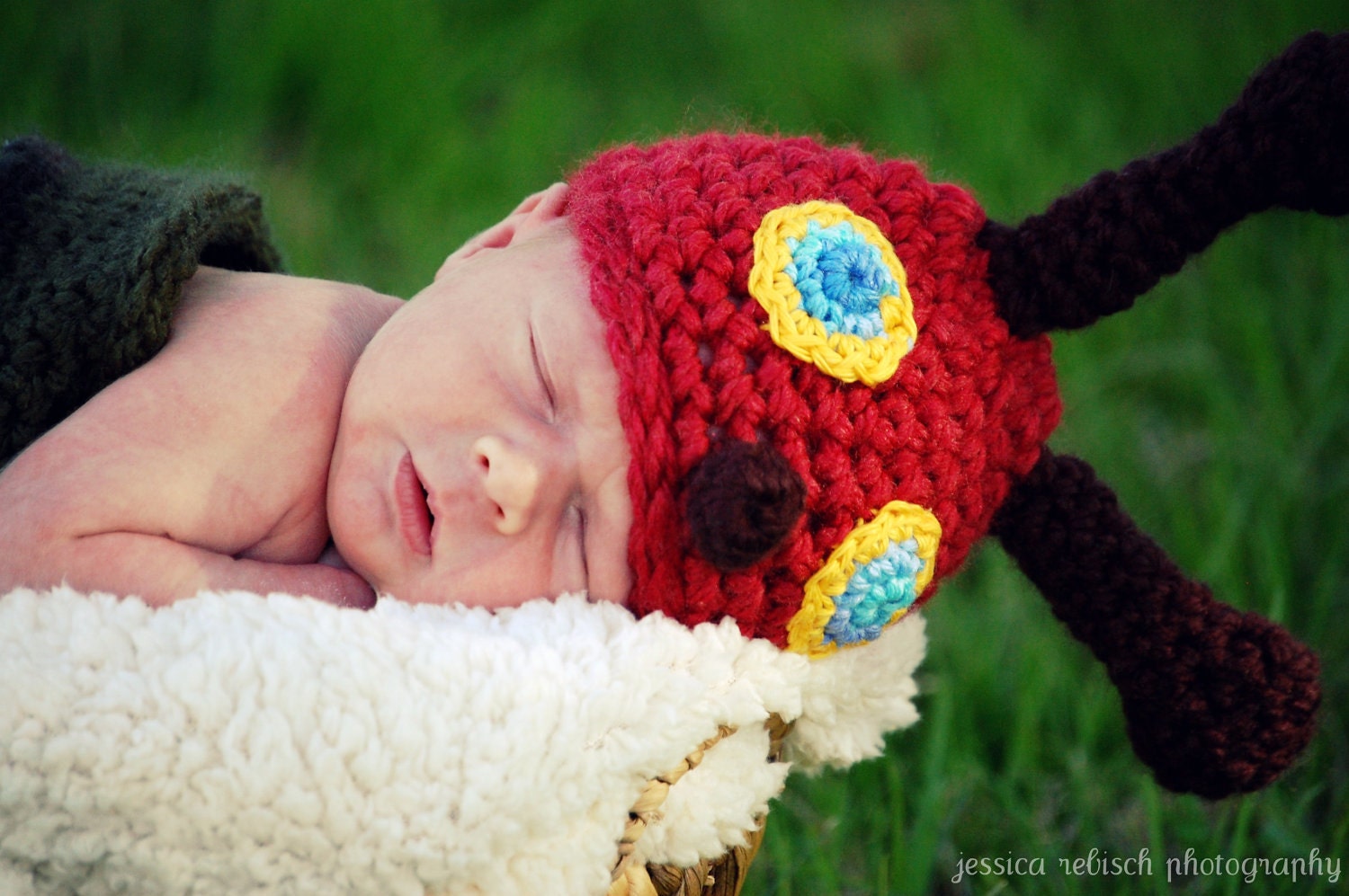 Little Caterpillar Cocoon Cap Hat, Newborn Photo Prop, Baby Shower Gift