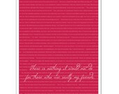 Jane Austen: My Friends, Typography Friendship Quote, Dorm Room Decor, Literary Art, Literature Poster, 8x10 typographic