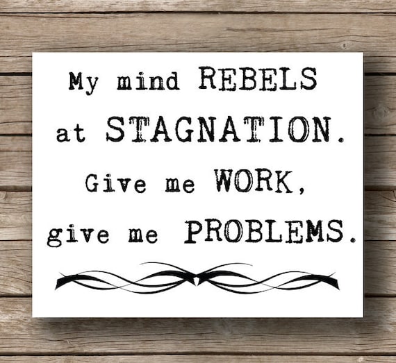 Sherlock Holmes, Arthur Conan Doyle, Wall Art, Typography Art Print, Book Quote, Steampunk Decor, Dorm Room Decor