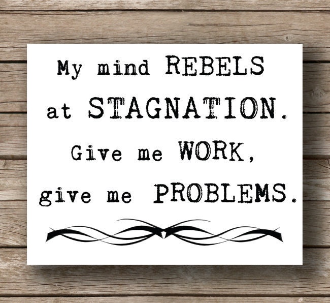 Sherlock Holmes, Arthur Conan Doyle, Wall Art, Typography Art Print, Book Quote, Steampunk Decor, Dorm Room Decor