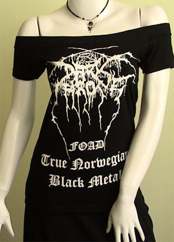 DARTHRONE Black Metal foad DIY Women Top Shirt