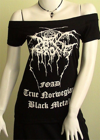 DARTHRONE Black Metal foad DIY Women Top Shirt