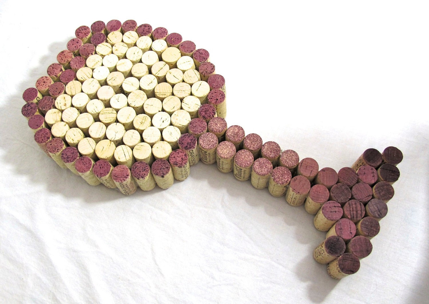 Wine Cork Wine Glass Art - White Wine Glass or Red Wine Glass Styles Made-to-Order