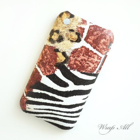 Safari iPhone 3gs case / Safari iPhone 3g case / Animal Print iPhone 3gs case / iPhone 3gs cover