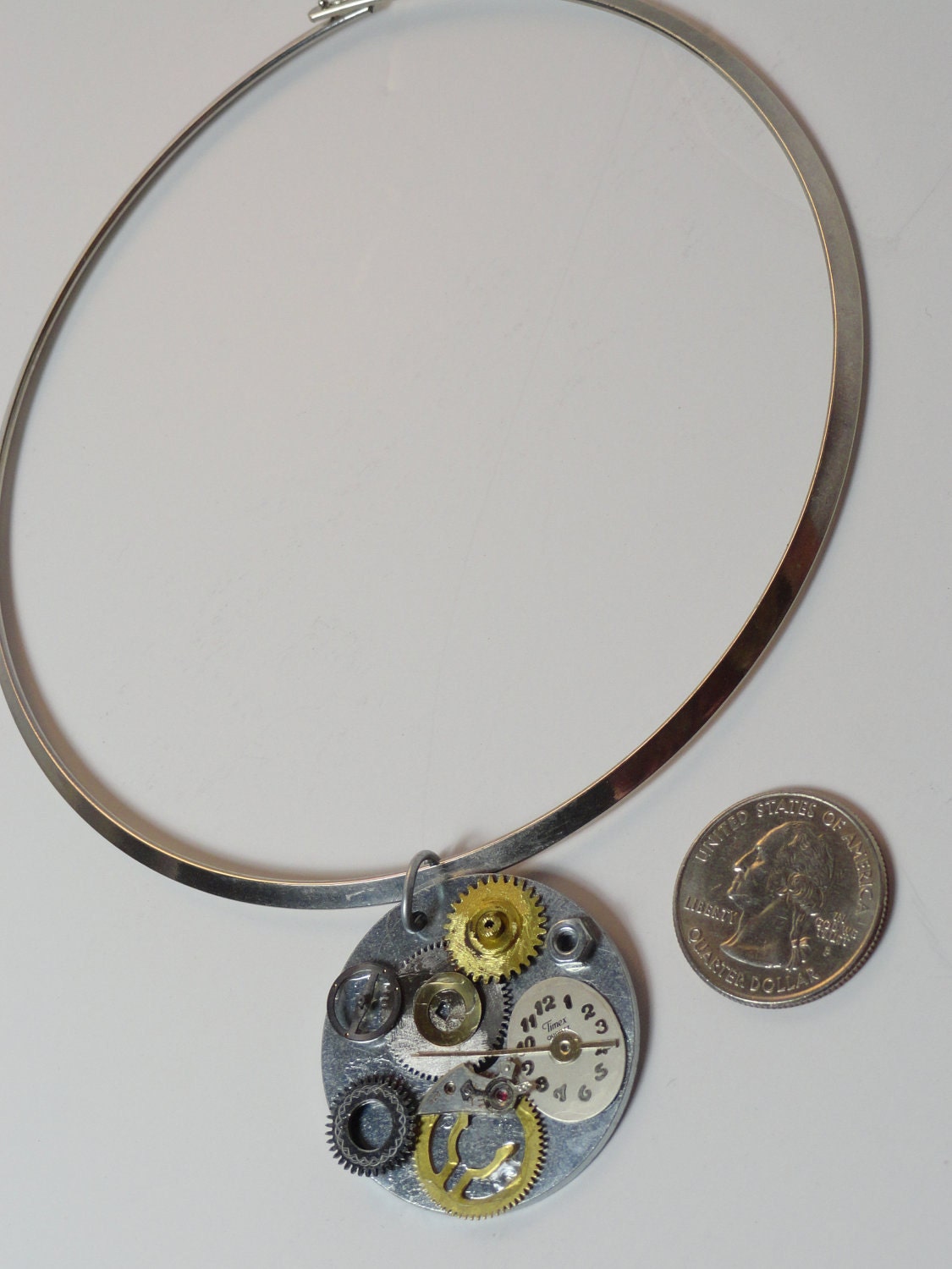 REDUCED PRICE Clock Face & Parts Pendant
