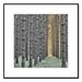 Pine Tree perspective custom tinted photography of trees with sun shinning thru.