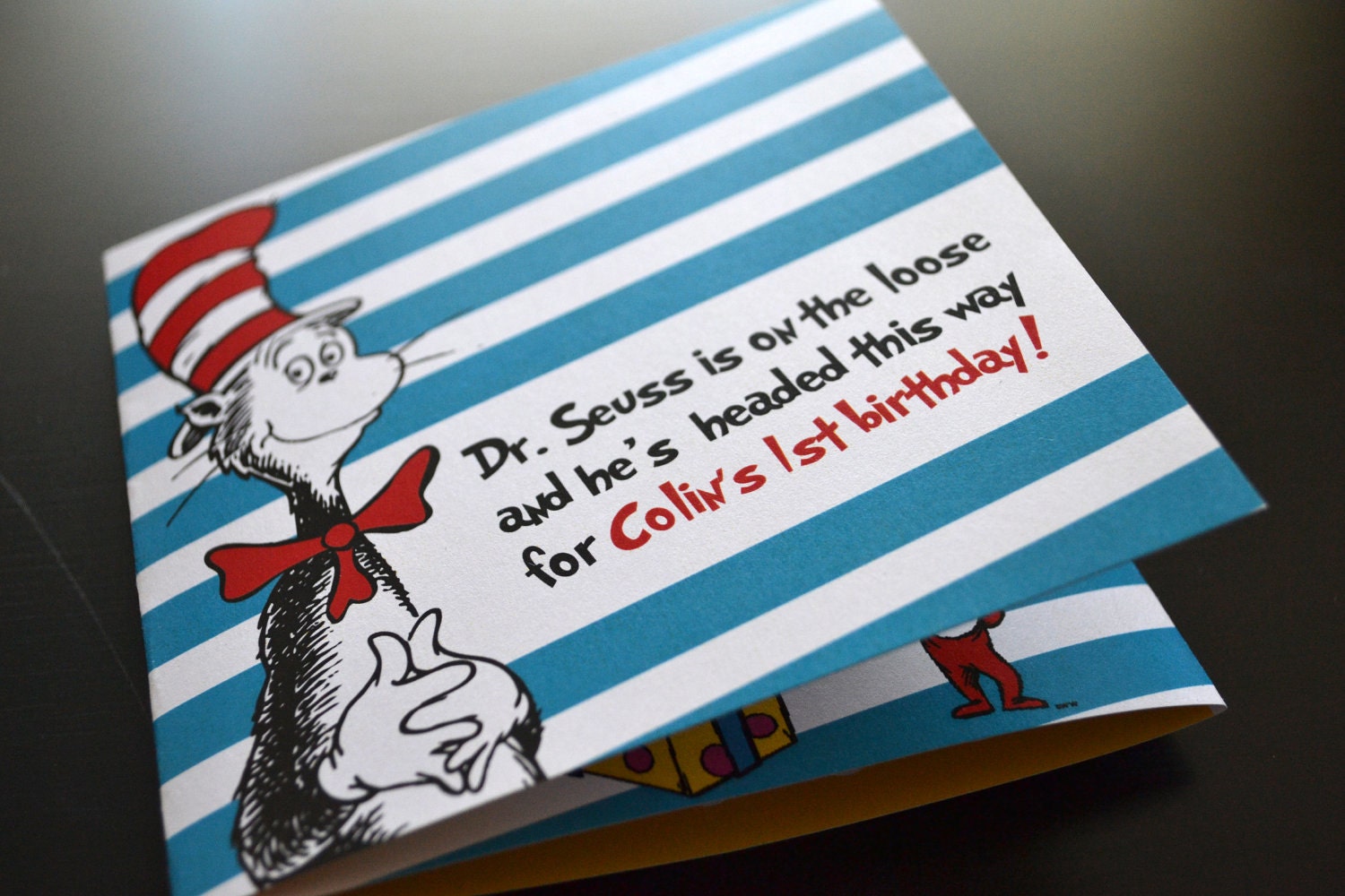 Dr. Seuss Birthday Invitation