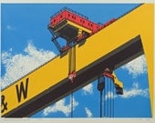 Crane Print - Harland and Wolff Goliath - Screen Print - Belfast