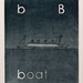 b for boat Titanic Etching Print