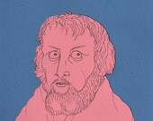 Bearded Man - Original Drawing