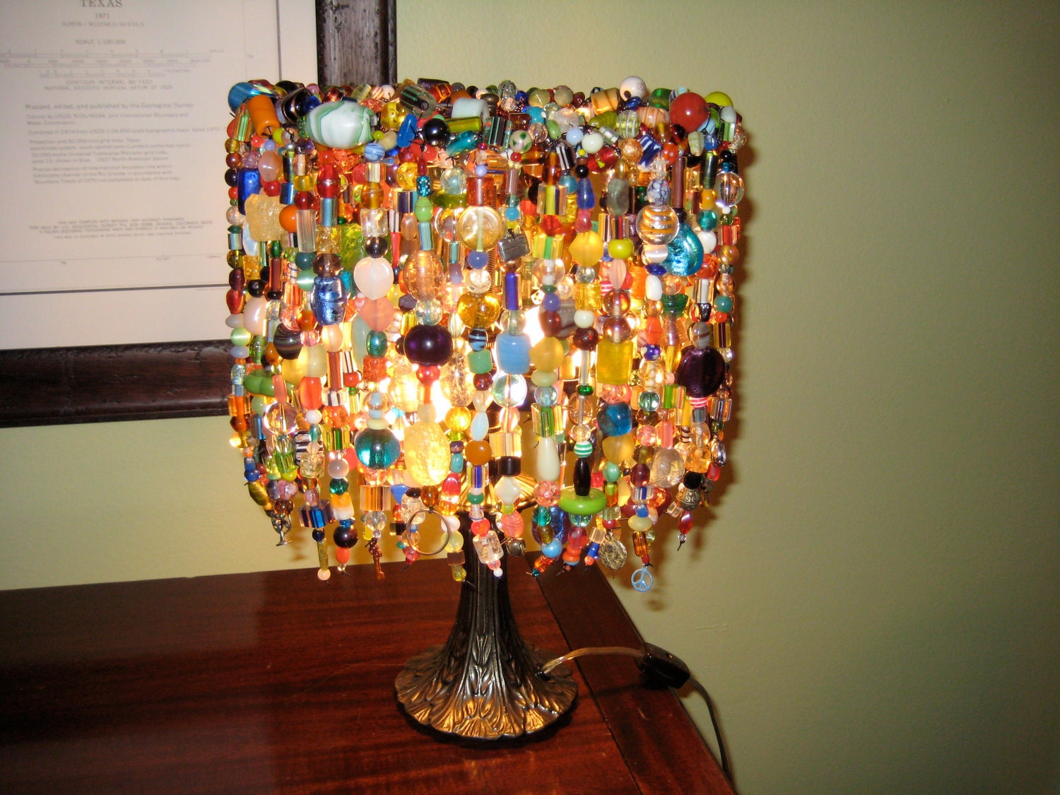 The Key to Peace is Love Lamp