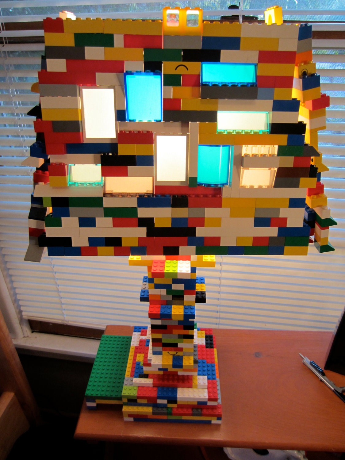 Custom Made Lego Lamp